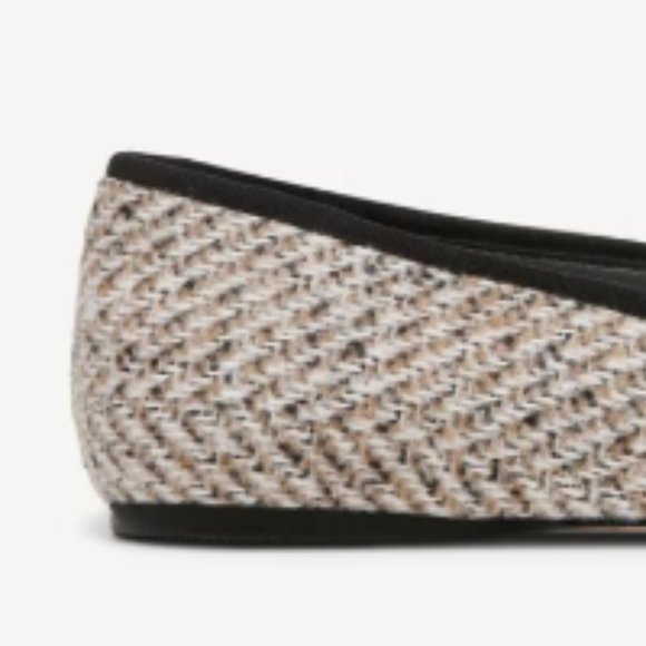 SARTO by Franco Sarto Flexa Amaya 3 Ballet Flats in Black Multi Tweed 252 - Picture 5 of 7
